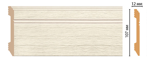 картинка D105-1070 плинтус напольный DECOMASTER <107*12> (18шт) от магазина
