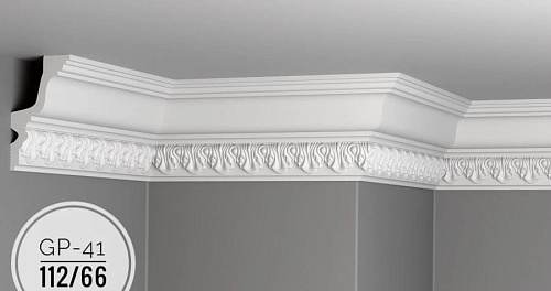 картинка Плинтус потолочный GP-41 <112*66> от магазина