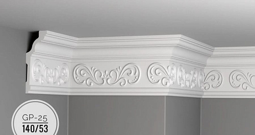 картинка Плинтус потолочный GP-25 <140*53> от магазина