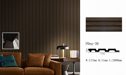 картинка Панель декоративная (молдинг) PDWP-30 <117*11*2900> PENOPOL DECOR от магазина