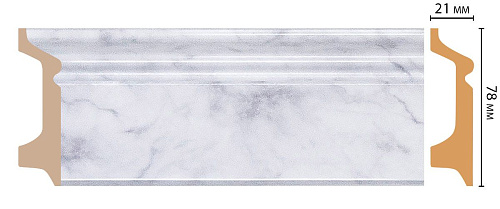 картинка D122-79 плинтус напольн.DECOMASTER <78*21> (16шт) от магазина