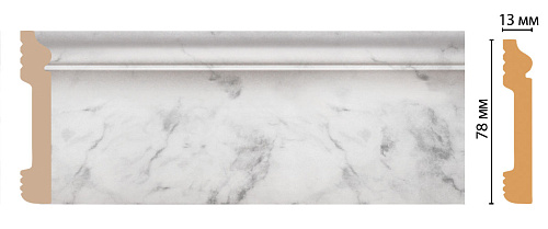 картинка D005-79 плинтус напольн.DECOMASTER <78*13> (26шт) от магазина