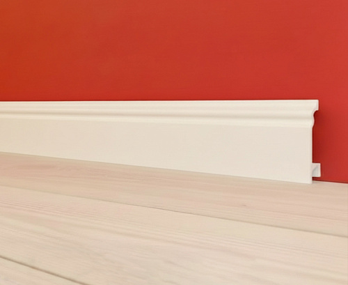 картинка Плинтус Декор С01-1 слоновая кость 100мм 2,4м от магазина