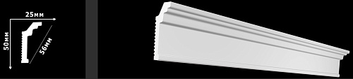 картинка Плинтус потолочный GPX-2 <50*25> от магазина