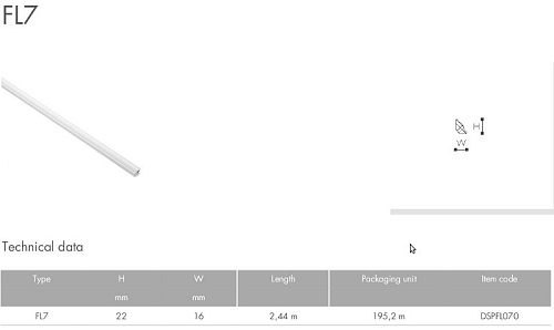 картинка FL7 Профиль Бельгия Floorstyl<22*16>2м(80шт) от магазина
