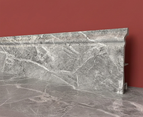 картинка Плинтус Декор С03-1 гранит темный 120мм 2,5 от магазина