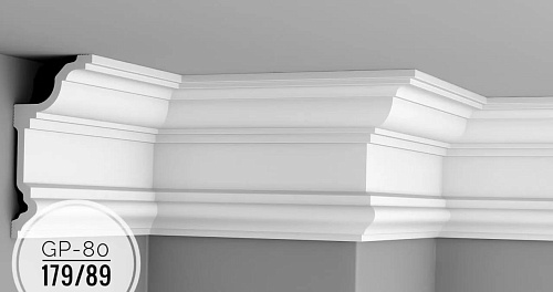 картинка Плинтус потолочный GP-80 <179*89> от магазина