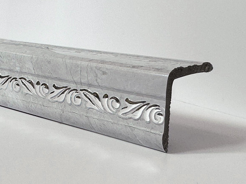 картинка Уголок ПВХ Д03 гранит светлый серебро 30*30*2,7м от магазина