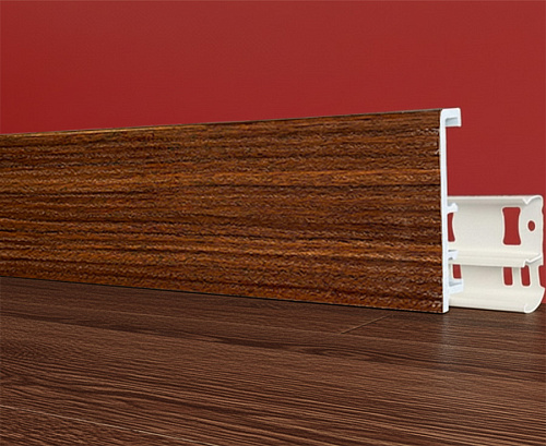 картинка Плинтус Декор С08-1 орех миланский 100мм 2,5м от магазина