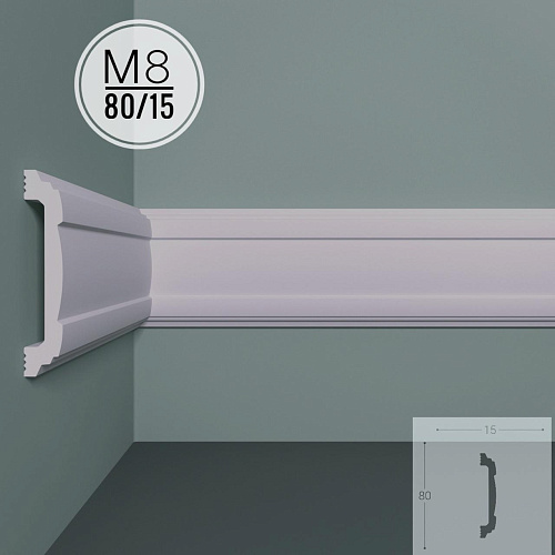 картинка Молдинг XPS POLYMER M 8 80/15 <80*15> от магазина