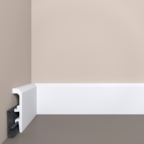 картинка Плинтус XPS POLYMER П 22  90/20 <90*20> с монтажной планкой от магазина