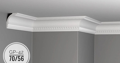 картинка Плинтус потолочный GP-42 <70*56> от магазина