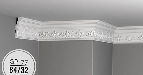 картинка Плинтус потолочный GP-77 <84*32> от магазина