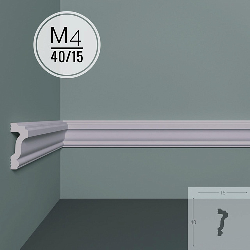 картинка Молдинг XPS POLYMER M 4 40/15 <40*15> от магазина