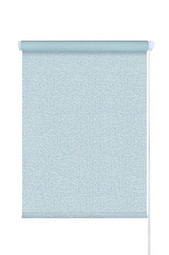 картинка Мини Ролета Блэкаут Кристалл 52*175 голубой от магазина