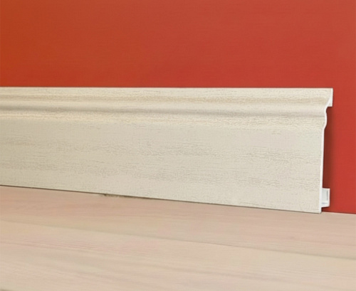 картинка  Плинтус Декор С01-1 айвори КОМПОЗИТ 100мм 2,5м от магазина