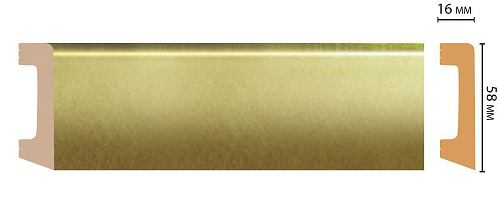 картинка D234-374 плинтус DECOMASTER <58*16>(15шт) от магазина