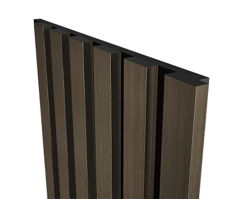 картинка Комплект акустических панелей ШАМПАНЬ черный войлок <3000*300*19> рейки экополимер от магазина