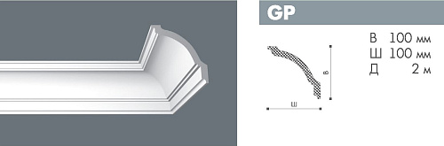 картинка Плинтус GР <100*100>  Номастил(42шт) от магазина