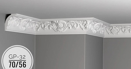 картинка Плинтус потолочный GP-32 <70*56> от магазина