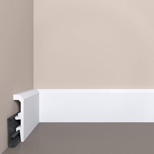 картинка Плинтус XPS POLYMER П 22  90/20 <90*20> с монтажной планкой (12шт) от магазина