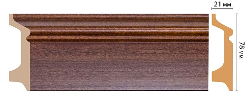 картинка D122-75 плинтус напольн.DECOMASTER <78*21> (16шт) от магазина