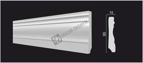картинка 153 A плинтус Декор-Дизайн<95*15>(18шт) от магазина