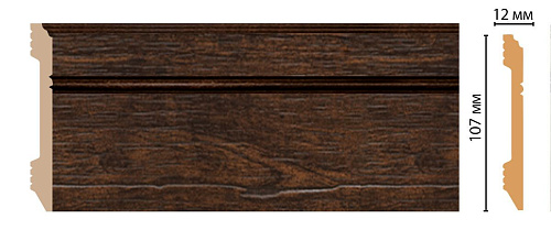 картинка D105-966 плинтус напольный DECOMASTER <107*12>(18шт) от магазина