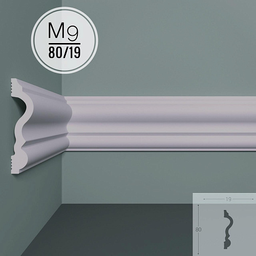 картинка Молдинг XPS POLYMER M 9 80/19  <80*19> от магазина
