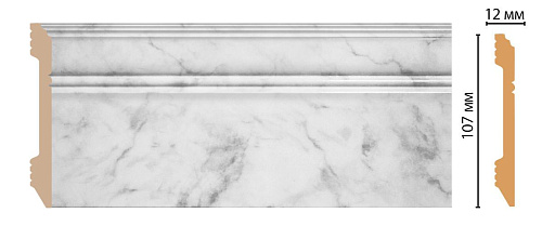 картинка D105-79 плинтус напольный DECOMASTER <107*12> (18шт) от магазина