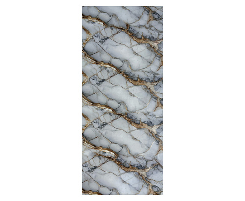 картинка Гибкий мрамор Каррара-136 с двойным лаком 2,5мм 1,2м*2,8м DUROFLEX от магазина