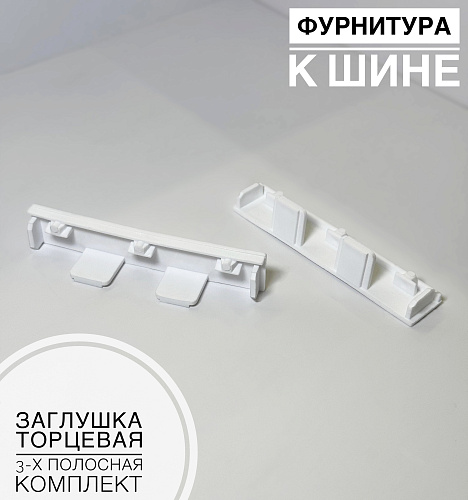 картинка Заглушка торцевая 3-х полосная (комплект 1лев \1 прав) от магазина