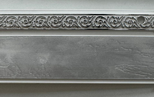 картинка Бленда(5см) Флоренция белый мрамор с серебром 60м от магазина