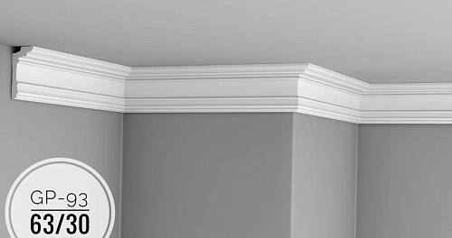 картинка Плинтус потолочный GP-93 <63*30> от магазина