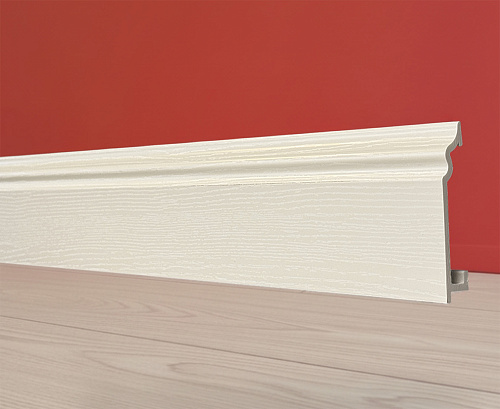 картинка Плинтус Декор С02-1 снежная роза 80мм 2,4м от магазина