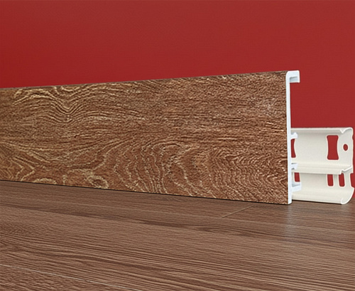 картинка Плинтус Декор С08-1 вяз шоколадный 100мм 2,5м от магазина