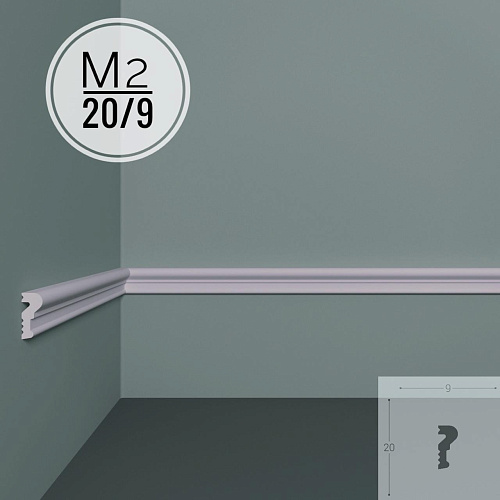 картинка Молдинг XPS POLYMER M 2  20/9 <20*9> от магазина