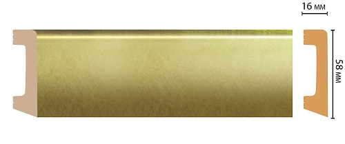 картинка D234-374 плинтус DECOMASTER <58*16>(15шт) от магазина