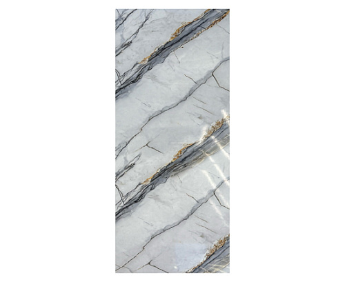 картинка Гибкий мрамор Каррара-144 с двойным лаком 2,5мм 1,2м*2,8м DUROFLEX от магазина