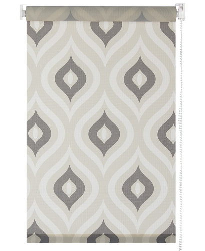 картинка Штора рулонная Geometry 80*190см капля серая от магазина