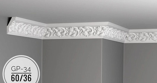 картинка Плинтус потолочный GP-34 <60*36> от магазина