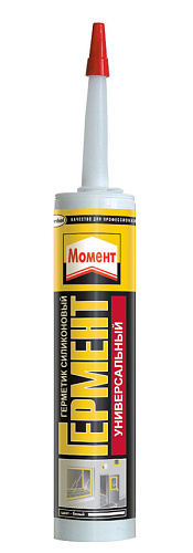 картинка Клей "Момент" Герметик-силикон 280мл/Унив/белый(12) Р от магазина