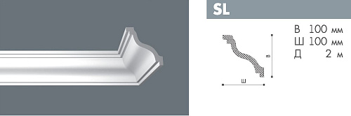 картинка Плинтус SL <100*100>  Номастил от магазина