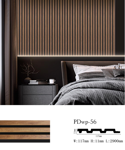 картинка Панель декоративная (молдинг) PDWP-56 <117*11*2900>PENOPOL DECOR от магазина