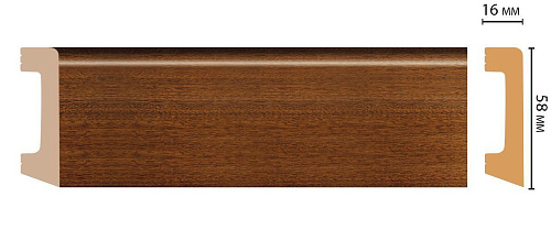 картинка D234-75 плинтус DECOMASTER <58*16>(15шт) от магазина