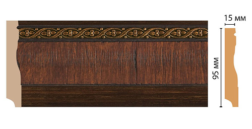 картинка 153-2 плинтус напол.DECOMASTER<95*15> (18шт) от магазина