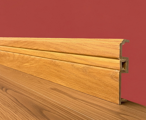 картинка Плинтус Декор С05-1 дуб желтый **100мм 2,4м от магазина