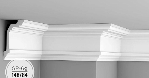 картинка Плинтус потолочный GP-69 <148*84> от магазина