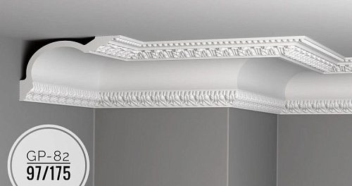 картинка Плинтус потолочный GP-82 <97*175> от магазина