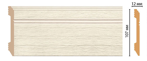 картинка D105-1070 плинтус напольный DECOMASTER <107*12> (18шт) от магазина